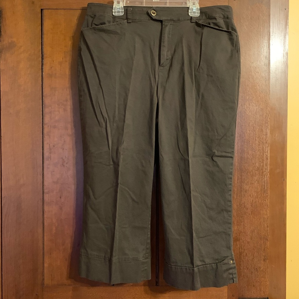 Chocolate Brown Christopher & Banks Capris